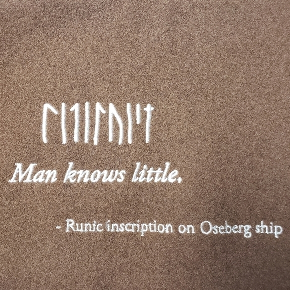 Viking Runic Inscription Wool Travel Case - Picture 2 of 10